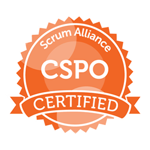 Zertifizierungssiegel Scrum Alliance CSPO (Certified Scrum Product Owner)