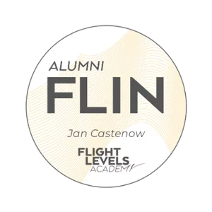 Siegel Alumni FLIN der Flight Levels Academy für Jan Castenow