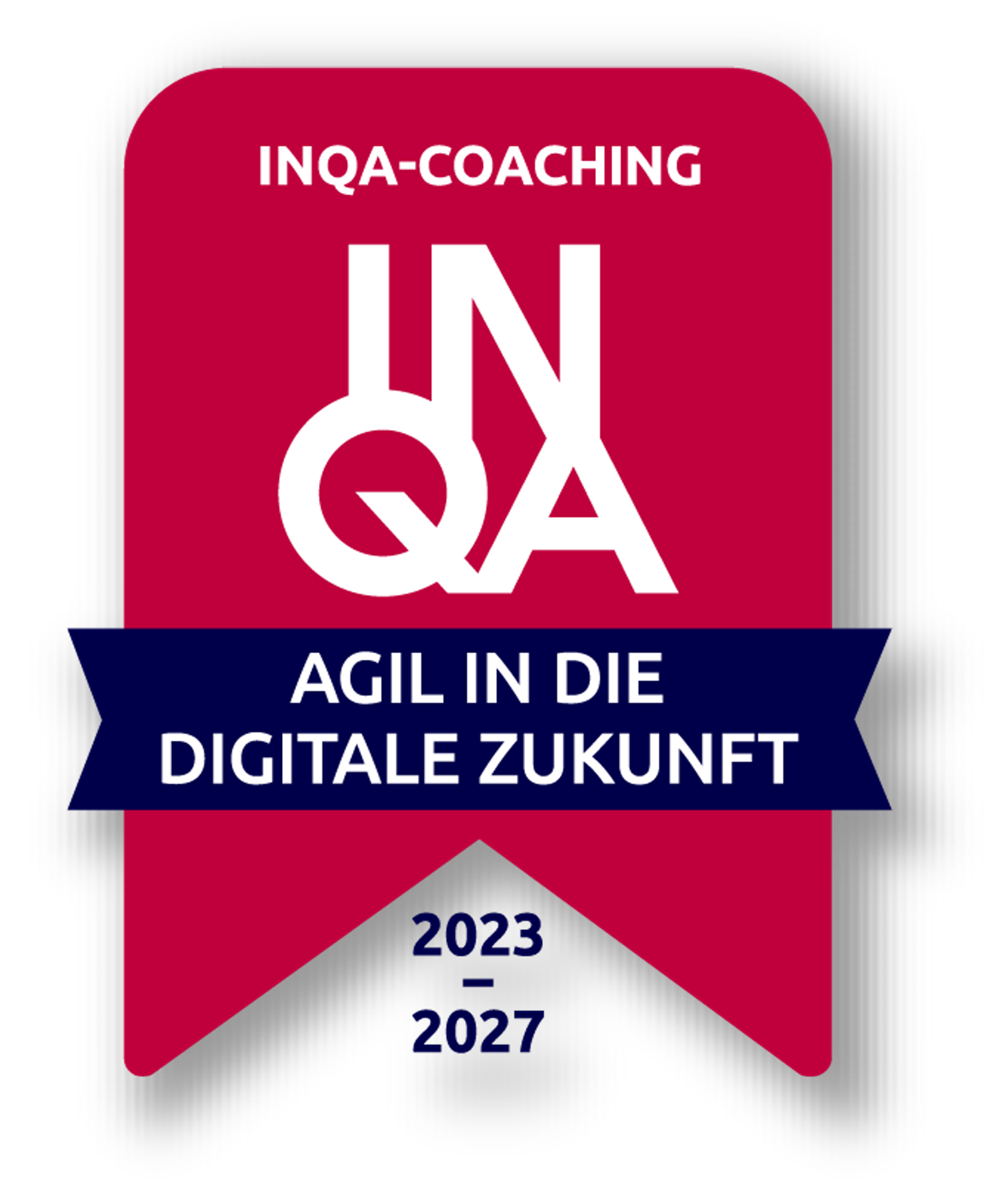 INQA-Badge "Agil in die Zukunft" für die Teilnahme am INQA-Coaching